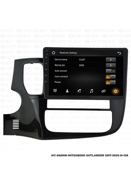 Mitsubishi Outlander Android 12 Multimedya Carplay 4gb RAM+64GB HDD 2017-2020 Navigasyon Ekran modelleri
