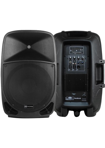 Aktif Kabin Hoparlör 38 cm 800W Bt/usb/sd/aux/fm Nwork MC-15A