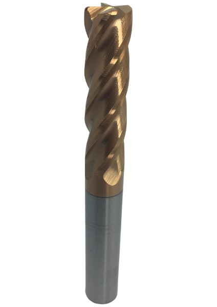 Köşe Radüslü Uzun Boy (100 mm) Parmak Freze 8 mm