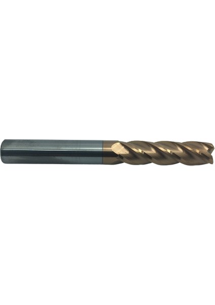 Köşe Radüslü Uzun Boy (100 mm) Parmak Freze 8 mm