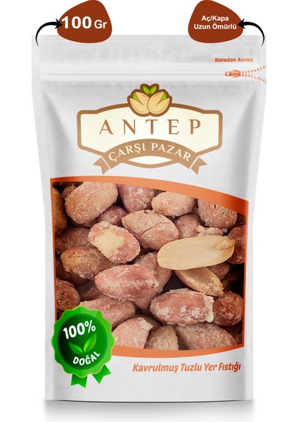 Antep Çarşı Pazar Tuzlu Yer Fıstığı İçi  100 gr