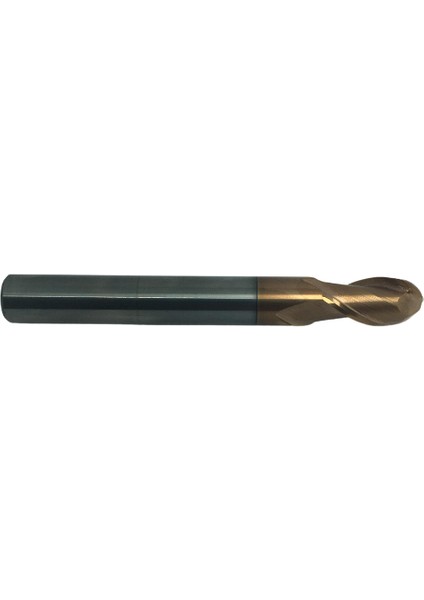 Küre Uzun Boy (100 mm) Parmak Freze 12 mm (İki Ağızlı)