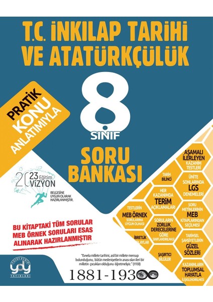 8. Sınıf T.C. İnkılap Tarihi ve Atatürkçülük Soru Bankası