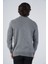 Erkek Gri Saç Örgülü Yürütme Bisiklet Yaka Triko Yün Kazak TRIST-5303 3