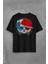 Cat Glasses Gözlüklü Bordo Mavi Spor Kedi Sırt Ön Baskılı Oversize Tişört T-Shirt 1