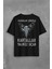Kargalar Sürüyle Kartallar Yalnız Uçar Beşiktaş Sırt Ön Baskılı Oversize Tişört T-Shirt 1
