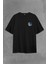 Cat Glasses Gözlüklü Sarı Lacivert Fenerbahçe Kedi Sırt Ön Baskılı Oversize Tişört T-Shirt 2