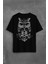Owl Baykuş Üzgün Kız Güçlü Kadın Sırt Ön Baskılı Oversize Tişört T-Shirt 2
