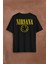 Nirvana Hanson Müzik Grubu Logo Nirvana Music Grou Sırt Ön Baskılı Oversize Tişört T-Shirt 2