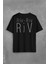 Riv Riv Riv Rivrivriv Rivriv Kemençe Horon Karadeniz Sırt Ön Baskılı Oversize Tişört T-Shirt 1