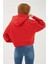 Kapüşonlu Crop Sweat Kırmızı 5
