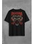 Pantera Skull Kuru Kafa Groove Heavy Metal Logo Sırt Ön Baskılı Oversize Tişört T-Shirt 2