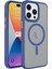 Apple iPhone 15 Pro Kılıf Mat Arka Yüzey Wireless Şarj Özellikli Flet Magsafe Kılıf 1