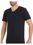 Erkek Siyah 3'lü Paket V Yaka Süprem Tshirt 1