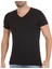 Erkek Siyah 3'lü Paket V Yaka Bambu Tshirt 1