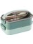 Bento 1200ML Lunchbox Yeni Koleksiyon 2 Katlı Çelik Sefer Tası Yemek Kutusu 1