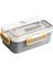 Bento 900ML Lunchbox Yeni Koleksiyon 1 Katlı 3 Bölmeli Çelik Sefer Tası Yemek Kutusu 1