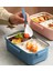 Bento 900ML Lunchbox Yeni Koleksiyon 1 Katlı 3 Bölmeli Çelik Sefer Tası Yemek Kutusu 5