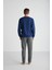 Erkek Lacivert Yuvarlak Yaka Pijama Takımı 18757 3