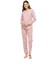 - Kadın Pembe Melanj Yuvarlak Yaka Pijama Takımı 3993 2
