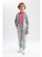 Erkek Çocuk Gri Dokulu Jogger Okul Eşofman Alt R5970A623AU 1