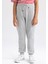 Erkek Çocuk Gri Dokulu Jogger Okul Eşofman Alt R5970A623AU 4