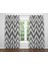 Zigzag Temalı Dijital Baskı Çift Kanat Fon Perde 140X250 1