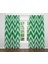 Zigzag Temalı Dijital Baskı Çift Kanat Fon Perde 140X250 1