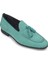 Nubuk Yeşil Erkek Loafer Ayakkabı - 01701MYSLC01 4