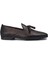 Deri Kahverengi Erkek Püsküllü Loafer - 01702MKHVC19 1