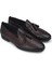 Deri Kahverengi Erkek Püsküllü Loafer - 01702MKHVC19 2
