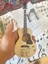 Akustik Gitar El Yapımı Ahşap Minyatür Biblo 25 cm 4 Gibson John Lennon 4