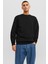 Jack & Jones Erkek Jjebradley Bisiklet Yaka Sweatshirt 12249341 Siyah 1