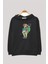Erkek Çocuk Köpek Baskılı Iki İplik Kapüşonlu Sweatshirt 323502 Siyah 1