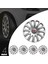 Fiat Fiorino 15 Inç Jant Kapağı Amblemli Gri 4 Adet 1 Takım 121 3