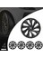 Seat Inca 14 Inç Jant Kapağı Amblemli Piano Black 4'lü Takım 216 3
