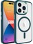 Iphone 15 Pro Max Kılıf Krom Magsafe Özellikli Silikon + Ekran Koruyucu 1