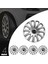 Opel Corsa D 15 Inç Jant Kapağı Amblemli Gri 4 Adet 1 Takım 121 3