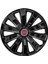 Fiat Idea 16 Inç Uyumlu Jant Kapağı Amblemli Piano Black 4'lü Takım 213 2