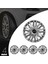Opel Corsa B 14 Inç Uyumlu Jant Kapağı Amblemli Gri 4 Adet 1 Takım 123 3