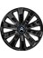 Citroen C2 16 Inç Uyumlu Jant Kapağı Amblemli Piano Black 4 Adet 1 Takım 213 2