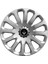 Renault Clio 4 15 Inç Jant Kapağı Amblemli Gri 4'lü Set 121 2