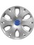Ford Fiesta 15 Inç Jant Kapağı Amblemli Gri 4'lü Set 141 2