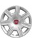 Fiat Bravo 15 Inç Jant Kapağı Amblemli Gri 4'lü Set 142 2