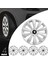 Peugeot Partner 16 Inç Jant Kapağı Amblemli Gri 4'lü Set 143 3