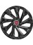 Fiat Siena 14 Inç Jant Kapağı Amblemli Piano Black 4'lü Set 216 2