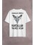 Kargalar Sürüyle Kartallar Yalnız Uçar Beşiktaş Sırt Ön Baskılı Oversize Tişört T-Shirt 2