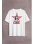 Ernosto Che Guevara Red Star Kırımızı Yıldız Sırt Ön Baskılı Oversize Tişört T-Shirt 1