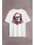 Powell Peralta Skull Kuru Kafa Skeleton Mavi Göz Sırt Ön Baskılı Oversize Tişört T-Shirt 2