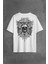 Amon Amarth Skull Logo Kuru Kafa Sırt Ön Baskılı Oversize Tişört T-Shirt 2